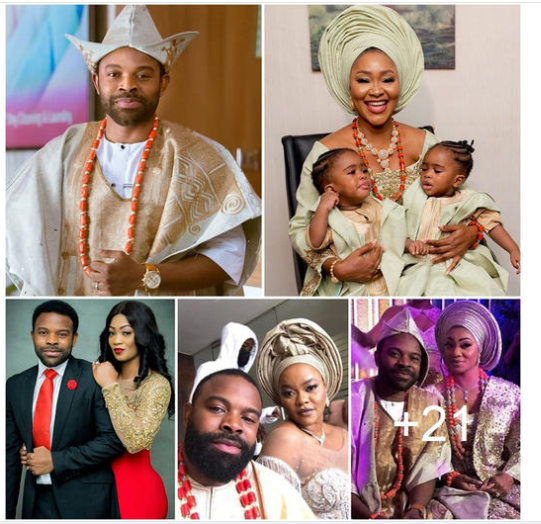 Meet The Beautiful Wife And Twin Sons Of Nollywood Actor, Gabriel Afolayan  (See Photos) ‎