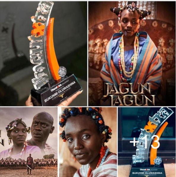 Congratulations Pours As Actress Bukunmi Oluwashina Win Best Actress Of The Year Award For Viral Movie “JAGUN JAGUN” (Photos) ‎